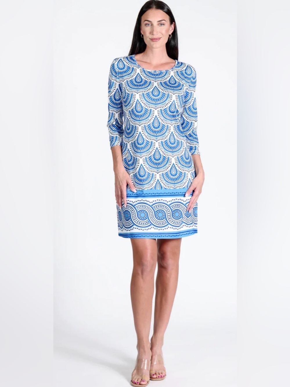 JEAN-PIERRE KLIFA PARIS  DaphneShift  Dress Istanbul M chic resort wear Sz M